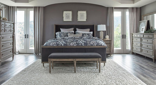 Alderwood 4-piece Eastern King Bedroom Set French Grey image