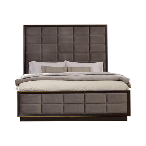 Durango Eastern King Upholstered Bed Smoked Peppercorn and Grey image