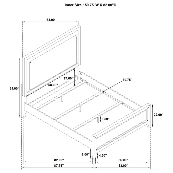 Marielle 4 Pc Bedroom Set