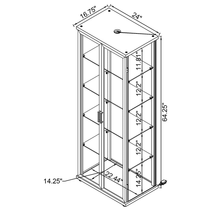 Aero Curio Cabinet