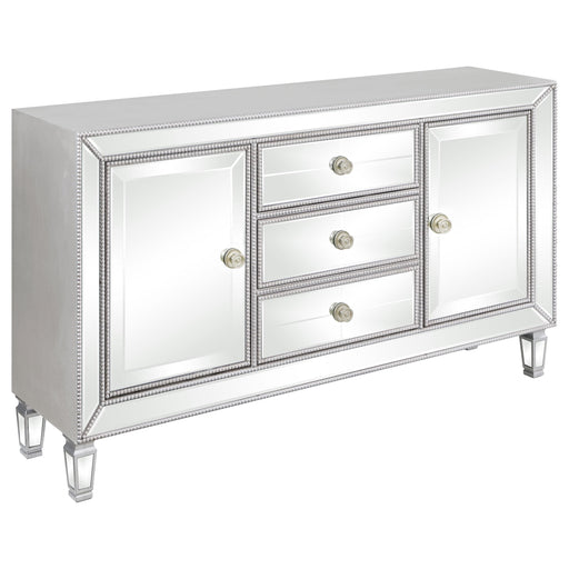 Leticia 3-drawer Accent Cabinet Silver image