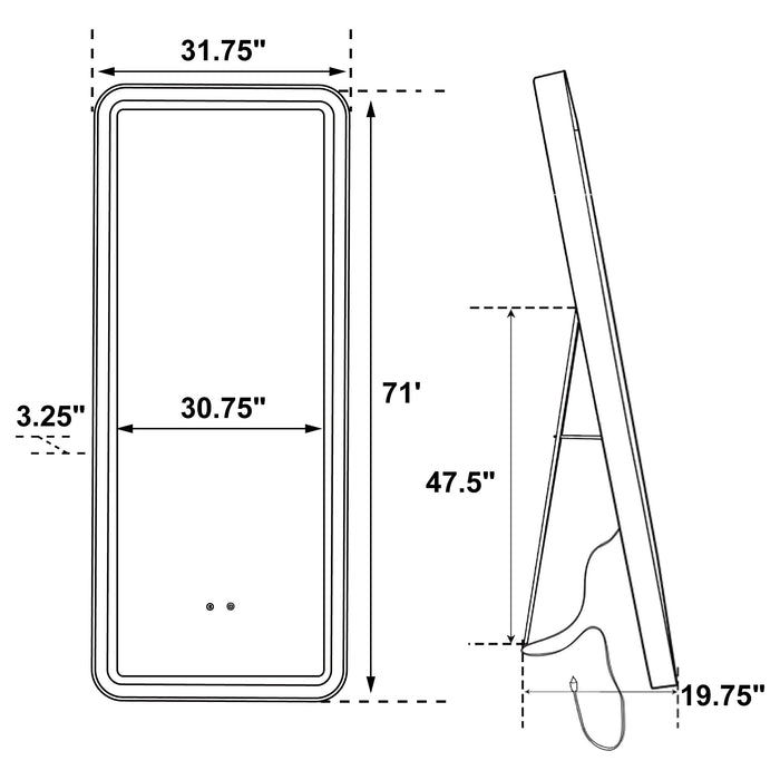 Glendora Standing Mirror