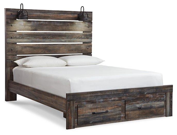 Drystan Bed with 2 Storage Drawers