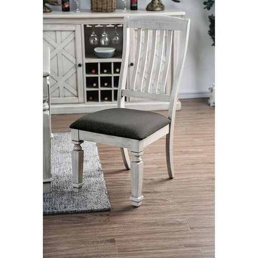 Georgia Antique White/Gray Side Chair (2/CTN) image