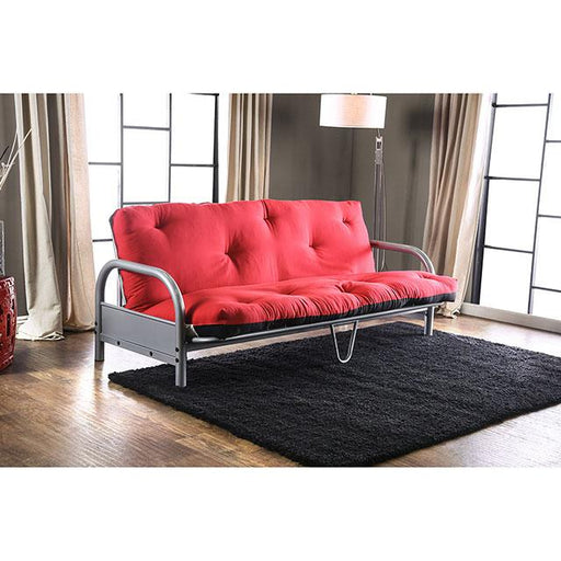 Aksel Black/Red Futon Mattress, Black & Red image