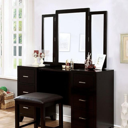 Enrico Espresso Vanity w/ Stool image