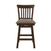 Homelegance Schleiger Counter Height Swivel Chair in Dark Brown (Set of 2) image