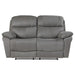 Homelegance Furniture Longvale Double Reclining Loveseat with Power Headrests image