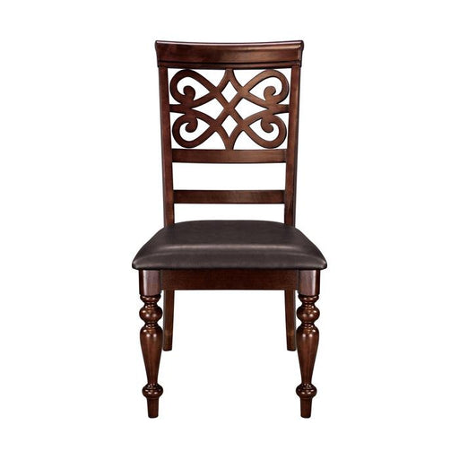Homelegance Creswell Side Chair in Dark Cherry (Set of 2) image