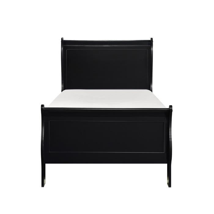 Homelegance Mayville Twin Sleigh Bed in Black 2147TBK-1 image