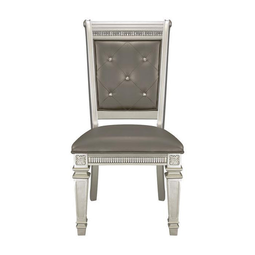 Homelegance Bevelle Side Chair in Silver (Set of 2) 1958S image