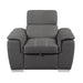8228GY-1 - Chair with Pull-out Ottoman image