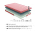 MT-PG07PKT - 7" Pink Twin Gel-Infused Memory Foam Mattress and Pillow Set image