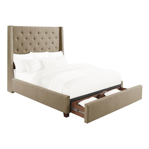 5877FBR-1DW - (3)Full Platform Bed with Storage Footboard image