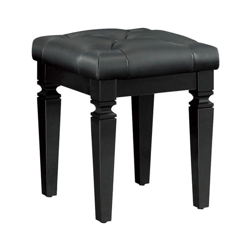 Allura Vanity Stool in Black 1916BK-14 image