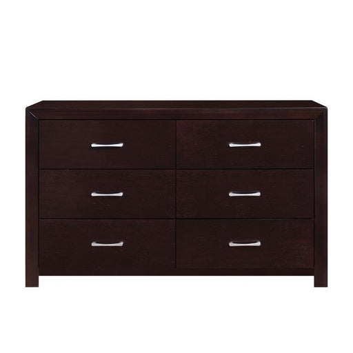 Edina 6 Drawer Dresser in Espresso-Hinted Cherry 2145-5 image