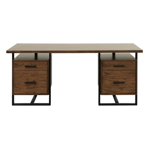 Sedley Writing Desk with Two Cabinets in Walnut 5415RF-15 image