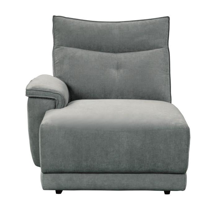 Tesoro Left Side Chaise in Dark Gray 9509DG-5L image