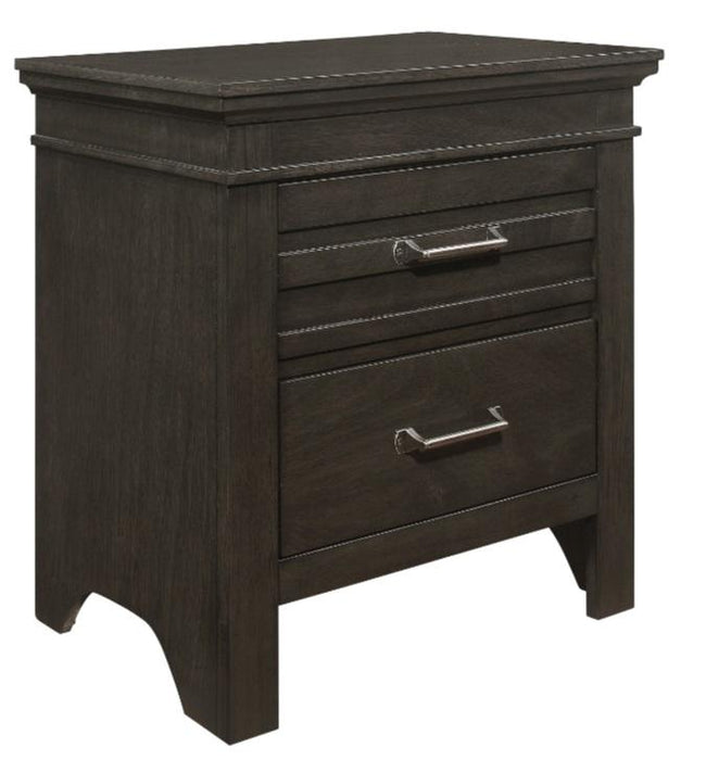 Blaire Farm Nightstand in Saddle Brown Wood 1675-4