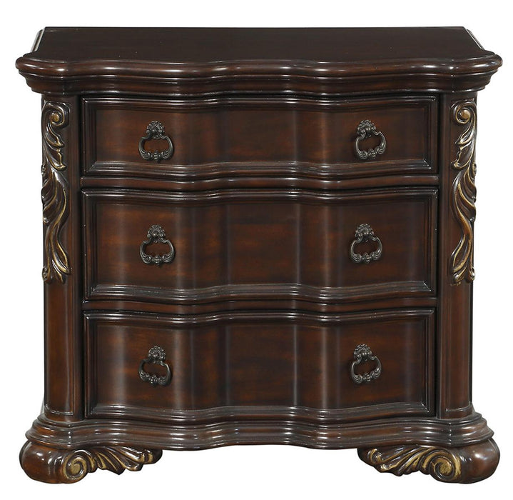 Royal Highlands 3 Drawer Nightstand in Rich Cherry 1603-4