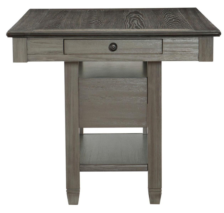 Granby Counter Height Dining Table in Coffee and Antique Gray 5627GY-36