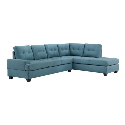 9367BUSC - (2)2-Piece Reversible Sectional with Drop-Down Cup Holders image