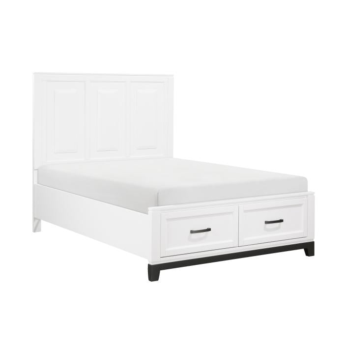 1450WHF-1-Youth (3) Full Platform Bed with Footboard Storage