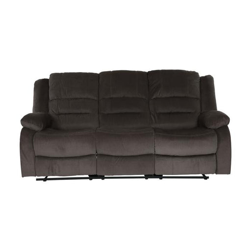 Jarita Double Reclining Sofa in Chocolate image