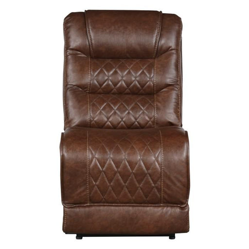 Putnam Power Armless Reclining Chair in Brown 9405BR-ARPW image