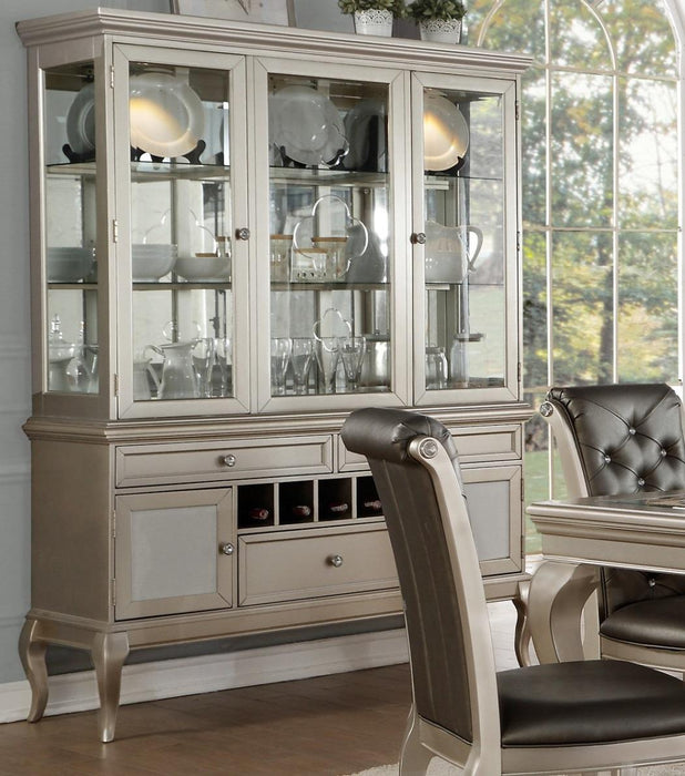 Crawford Buffet and Hutch in Silver 5546-50