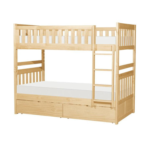 B2043-1T - (4) Twin/Twin Bunk Bed with Storage Boxes image