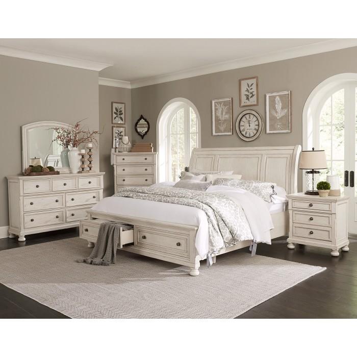 Bethel (3) Queen Platform Bed with Footboard Storage