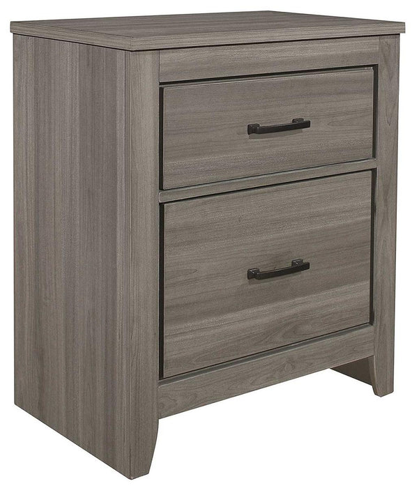 Waldorf 2 Drawer Nightstand in Dark Gray 1902-4