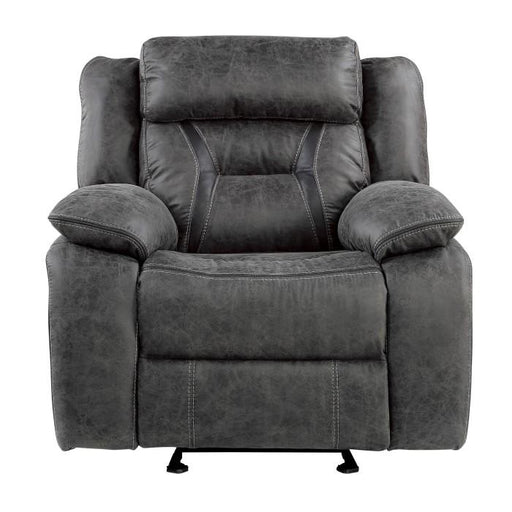 Homelegance Furniture Madrona Hill Glider Reclining Chair in Gray 9989GY-1 image