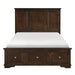 Homelegance Eunice Full Platform Bed with Footboard Storage in Espresso 1844FDC-1* image