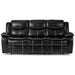 Homelegance Furniture Bastrop Double Reclining Sofa in Black 8230BLK-3 image